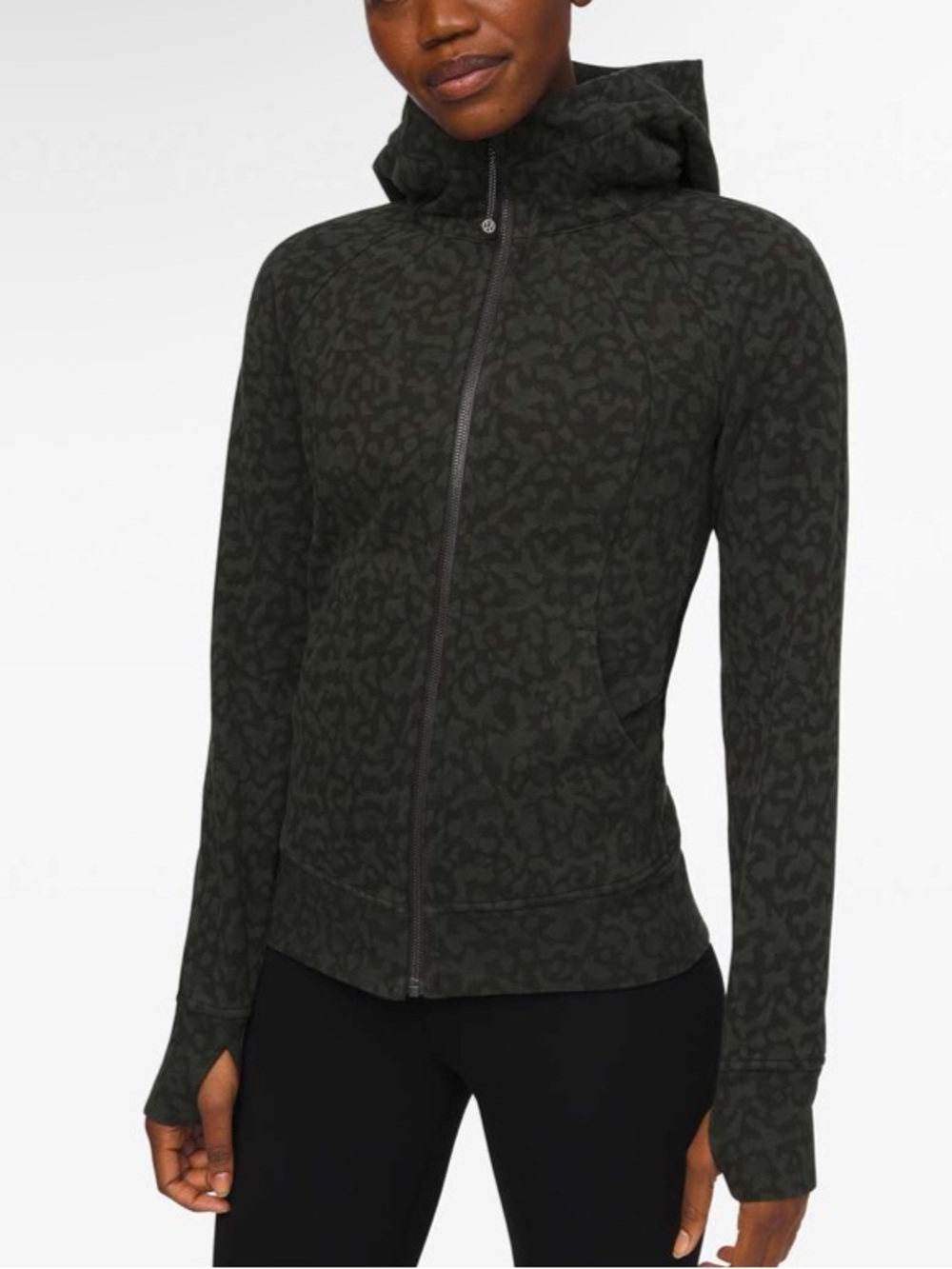 Lululemon Scuba Light Hoodie Camo Evergreen Multi